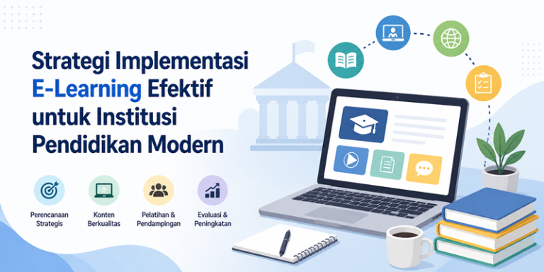 Strategi Implementasi E-Learning Efektif untuk Institusi Pendidikan Modern
